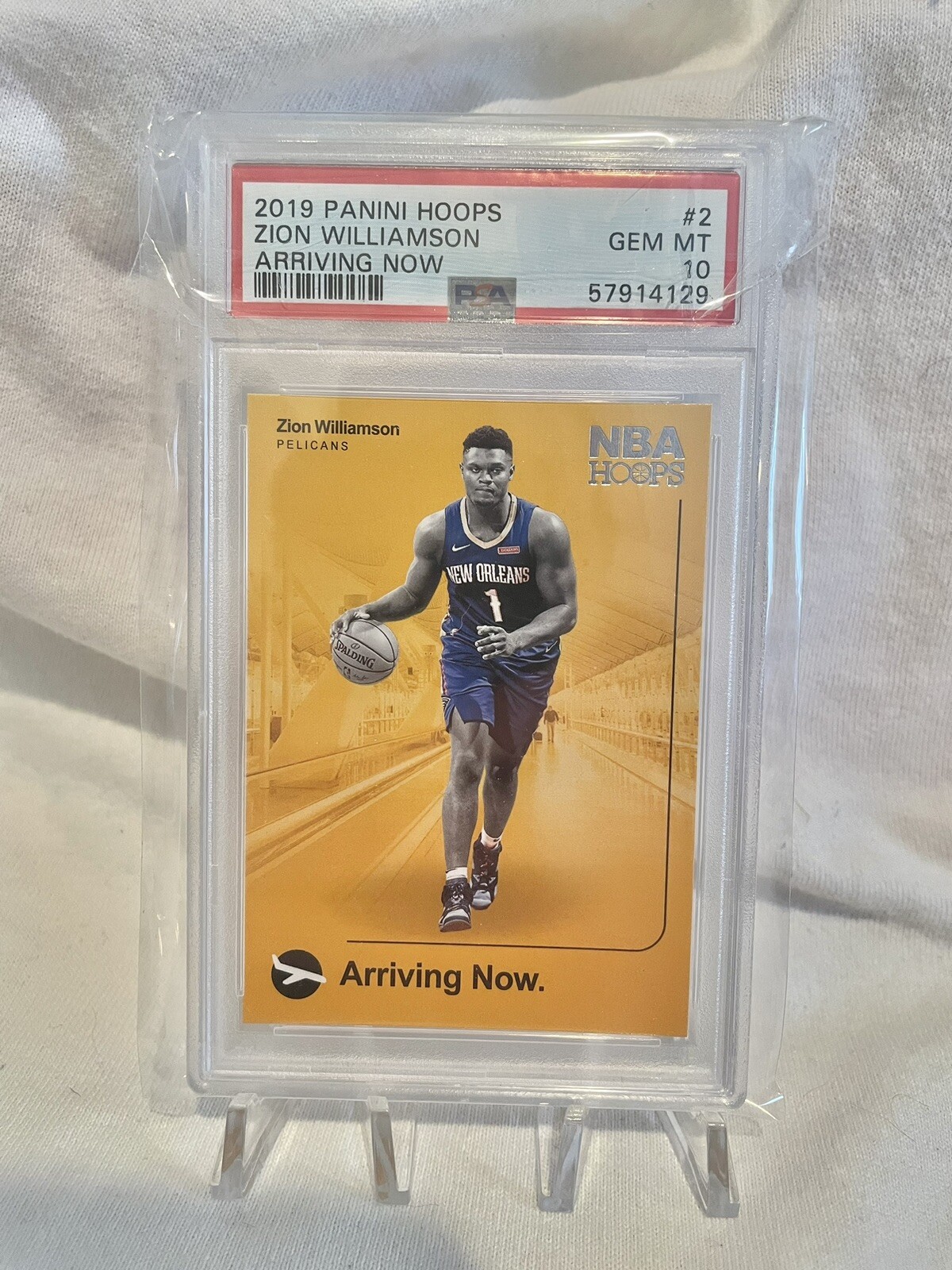 2019 Panini Hoops Zion Williamson RC Arriving Now PSA GEM MINT 10