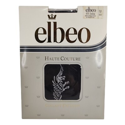 Elbeo Strumpfhose India Gr. 2/II/ 42 Art. 071 schwarz silber 3806 NEU & OVP