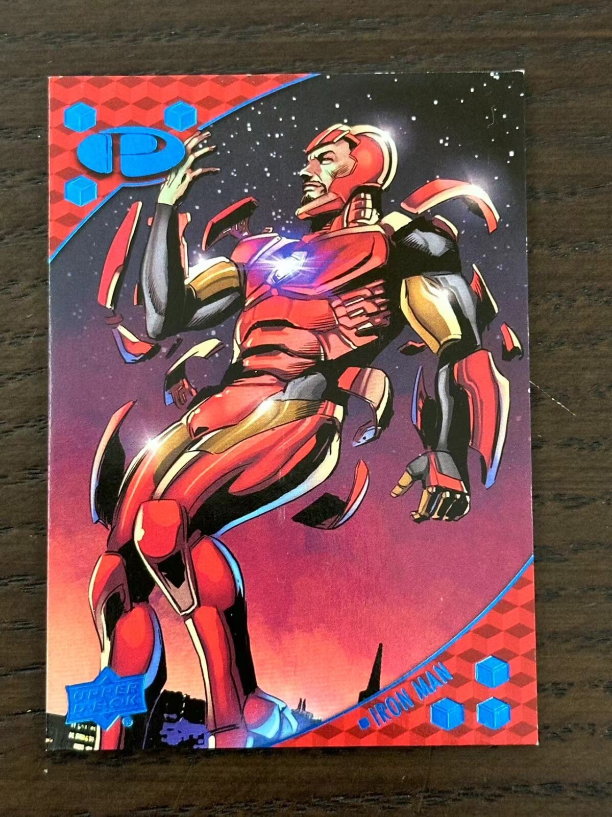 2017 Upper Deck Marvel Premier Blue Foil  Iron Man /50 #49