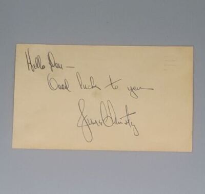 June Ritchie Autograph Big Band Jazz Singer June Christy Autographed Note | eBay