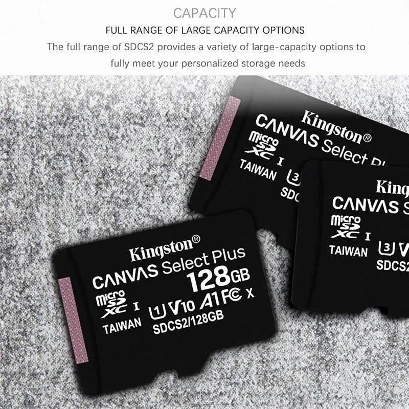 Kingston Canvas Select Plus Micro SD Card 32GB/64GB Class 10 High-Speed Memory - Image 2 of 3
