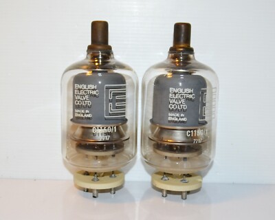 pairs Vintage C1150/1 EEV Vacuum Tube English Electric Valve Company Ltd NOS