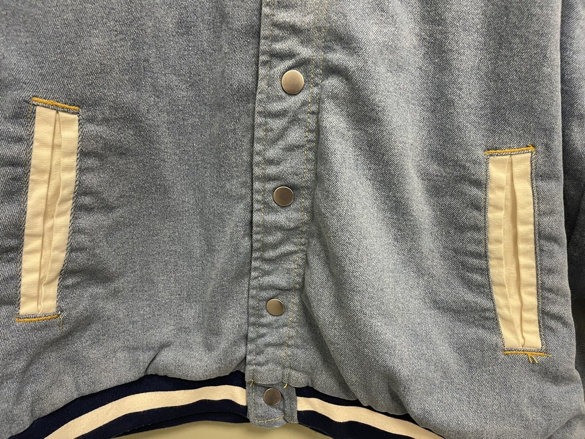 Disney Mickey Mouse 1928 League Denim Varsity Jacket Adult XL | eBay