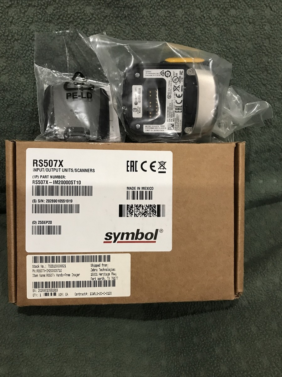 Symbol Motorola Rs507x-im20000enur Fixed Mount Barcode Scanner