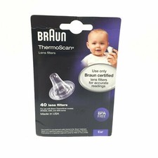 Genuine Braun Ear Thermometer Thermoscan Covers Lens Filters 40 Count Brand New