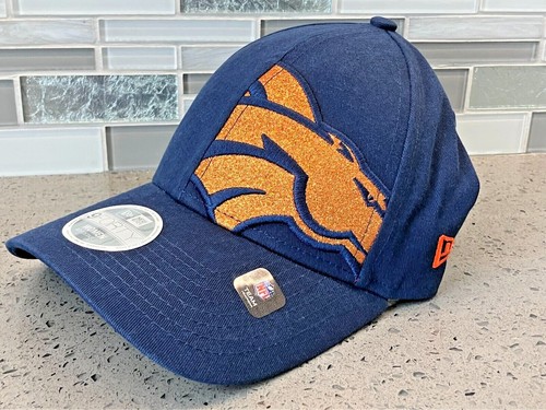 NFL CLOSEOUT! PICK YOUR TEAM New Era 9FORTY Women's Glitter Crop Adjustable Hat - Picture 40 of 133