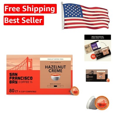 Indulge in Hazelnut Crème - 80 Count Medium Roast Compostable Coffee Pods