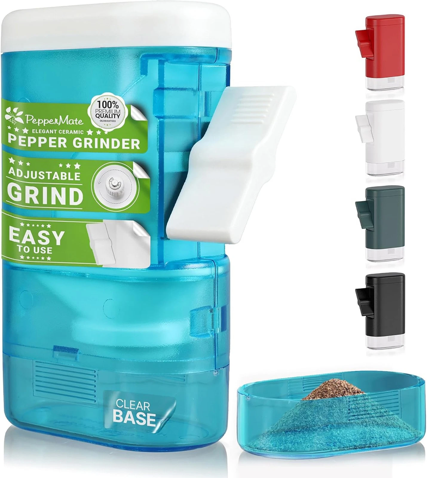 Peppermate Traditional Pepper Mill, Aqua
Opens in a new window or tab