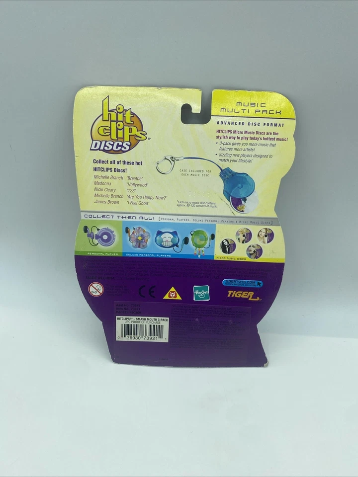 Hit Clips Discs Hasbro Smash Mouth 3 Disc Pack Sealed Package Vintage 2003 - Image 2 of 2