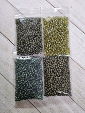 6/0 Glass Seed Beads 30g Bags TOHO Dark Olive Green Destash Lot Craft Supplies
