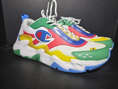 Champion Hyper C Flood Twister Shoes Mens Sz 11M White Green Athletic Trainers