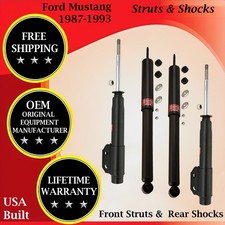 Kyb Oem Front Struts Rear Shocks For 1987-1993 Ford Mustang Lifetime Warranty