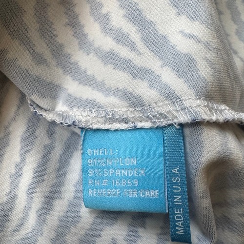 J.McLaughlin | Catalina Cloth Blue Zebra Print Boat Neck Top | Size Large - Picture 5 of 7