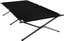 Stansport Base Camp Cot 80 x 30 x 17 in 275 Lb Capacity Steel Frame 24 Lb
