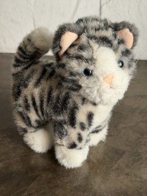 Kitten Stuffed Animal 1986 Charm Co. Vtg Realistic Plush 7'' Kitty Cat Korea