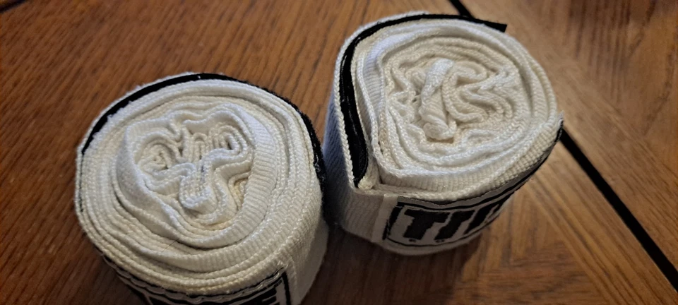 Title Boxing 180" White Semi Elastic Mexican Handwraps - Image 2 of 2