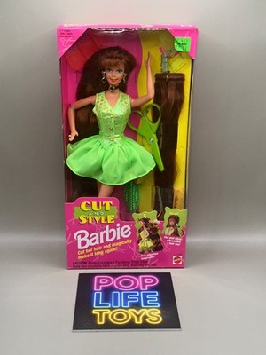 Vintage 1994 Mattel  Cut and Style Barbie- Redhead/Green  #12644 *NRFB*