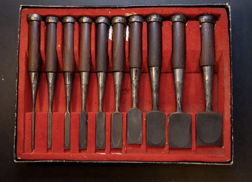 Japanese Style Bench Chisels with Rosewood Handles | Premium Wood Carving Tools - Zdjęcie 3 z 24