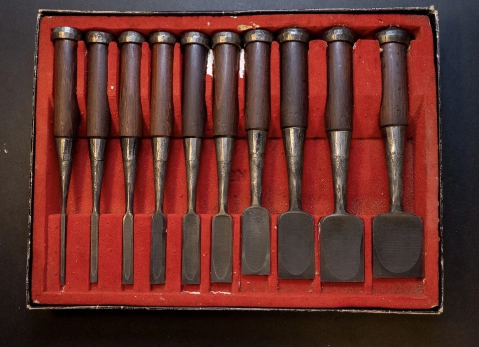 Japanese Style Bench Chisels with Rosewood Handles | Premium Wood Carving Tools - Image 3 of 4