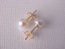 Wholesale AAA Akoya 6-7mm White Pearl Earring...