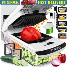 Pro Vegetable Chopper Manual Slicer Easy Meal Prep Dishwasher Safe Kitchen Tool