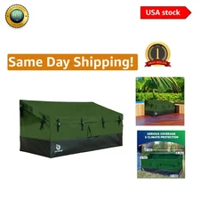 All-Weather Protection 143-Gallon Outdoor Deck Storage Bin - Green Tarpaulin