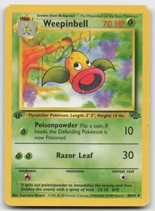 Weepinbell 48/64 Jungle 1st Edition Uncommon