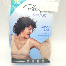 Playtex 18 Hour Wireless Bra Size 36DDD Taupe Style 4690 Moisture-Wicking