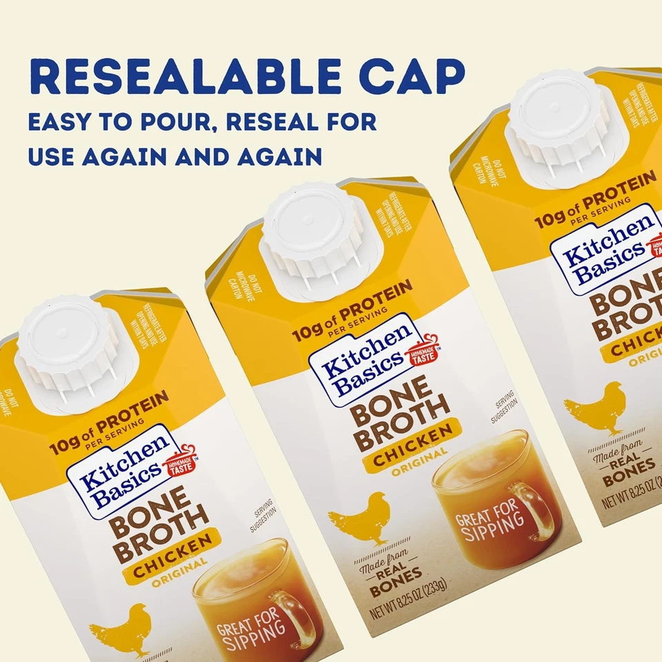 Kitchen Basics Original Chicken Bone Broth, 8.25 oz Ounce (Pack of 12)  - Image 3 of 4