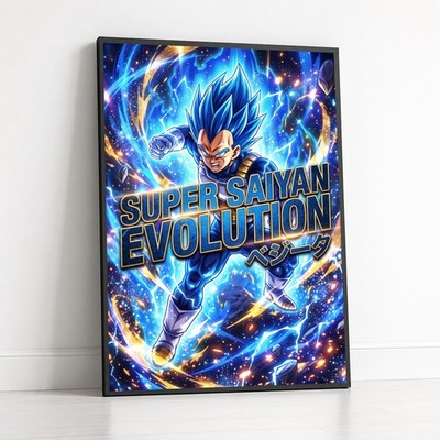 Poster Dragon Ball - Super Saiyan Levels Ultra 18x24 Ultra-HD Art Print