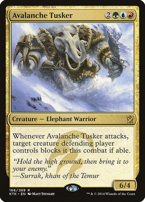 Avalanche Tusker [Khans of Tarkir] Moderately Played