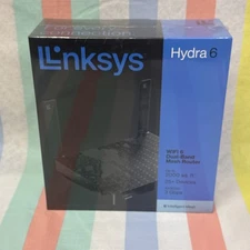 Linksys Hydra 6 Dual-Band Mesh Wi-Fi 6 Router - Black - Brand NEW Sealed!