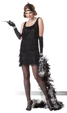 California Costumes Fashion Flapper Adult Black Costume
