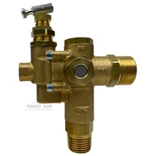 3/4" Compression x 1/2" NPT Gas Air Compressor Pilot Unloader Check Valve 125PSI