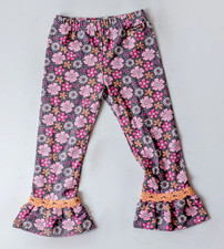 NWT Matilda Jane Twilight Blossom Big Ruffle Leggings Girl's Size 10