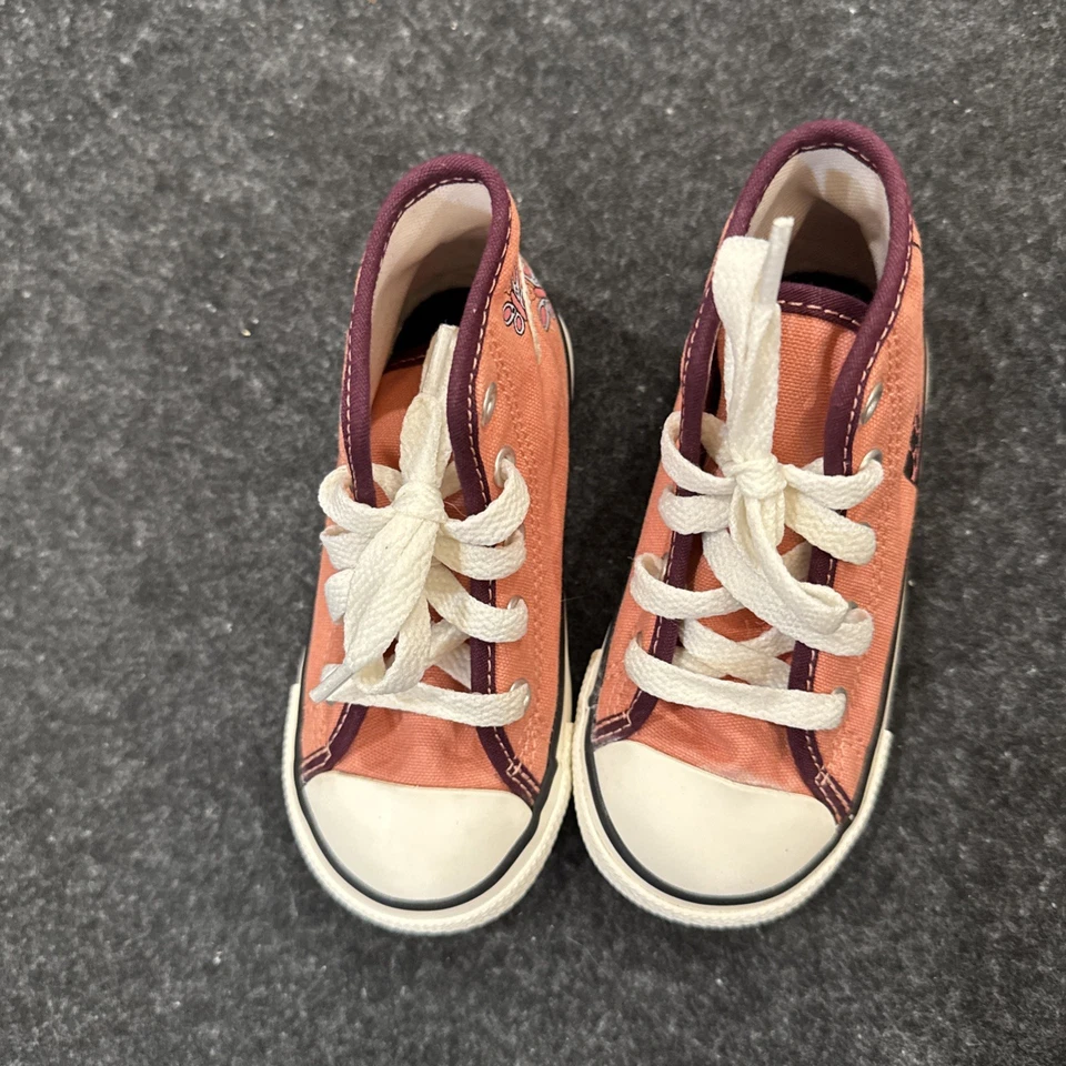 CHUCK TAYLOR ALL STAR HI TOP melocotón/borgoña TALLA 7 Foto 4 de 4