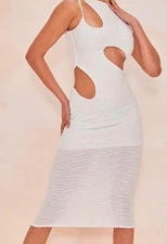 Clear Wind Women's Cut Out Bodycon. Club Long Dress. Size 6.