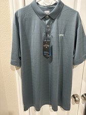 Sale. NWT Callaway Opti-Dri Polo Shirt Mens XL Gray CBRE Performance Stretch