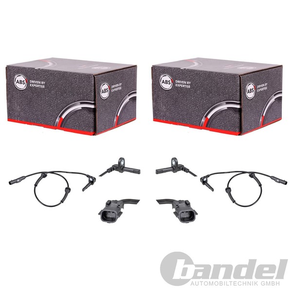 2X A.B.S. ABS-SENSOR Raddrehzahl Vorne Links+Rechts Passend FüR Dacia Spring-image