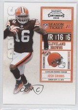 2010 Playoff Contenders Josh Cribbs #023 0f4