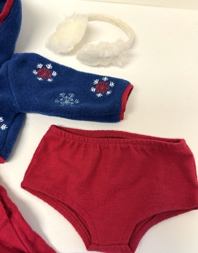 American Girl Molly Eislauf Outfit mit Schlittschuhen Ohrenschützer kein Handschutz EUC - Bild 4 von 7