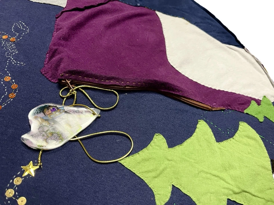 "Colcha hecha a mano para bebé pequeño alfombra de juego redonda 41"" Harry Potter El Señor de los Anillos" Foto 3 de 4