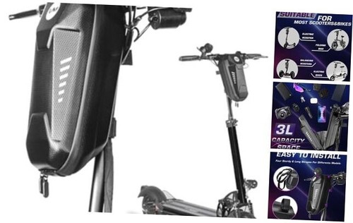 Scooter Bag Handlebar Waterproof 11" x 5.25" x 4.75",Large Capacity For