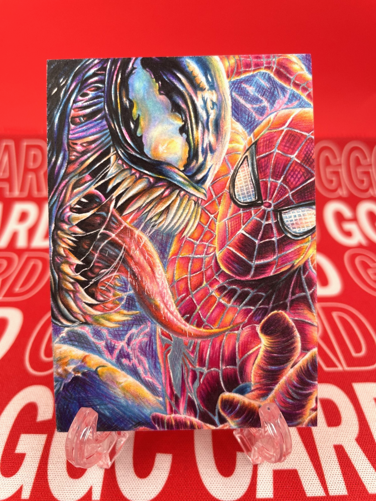 【Golden Card】GGC Studio Marvel Spider-Man & Venom Artist Auto Sketch Card 1/1