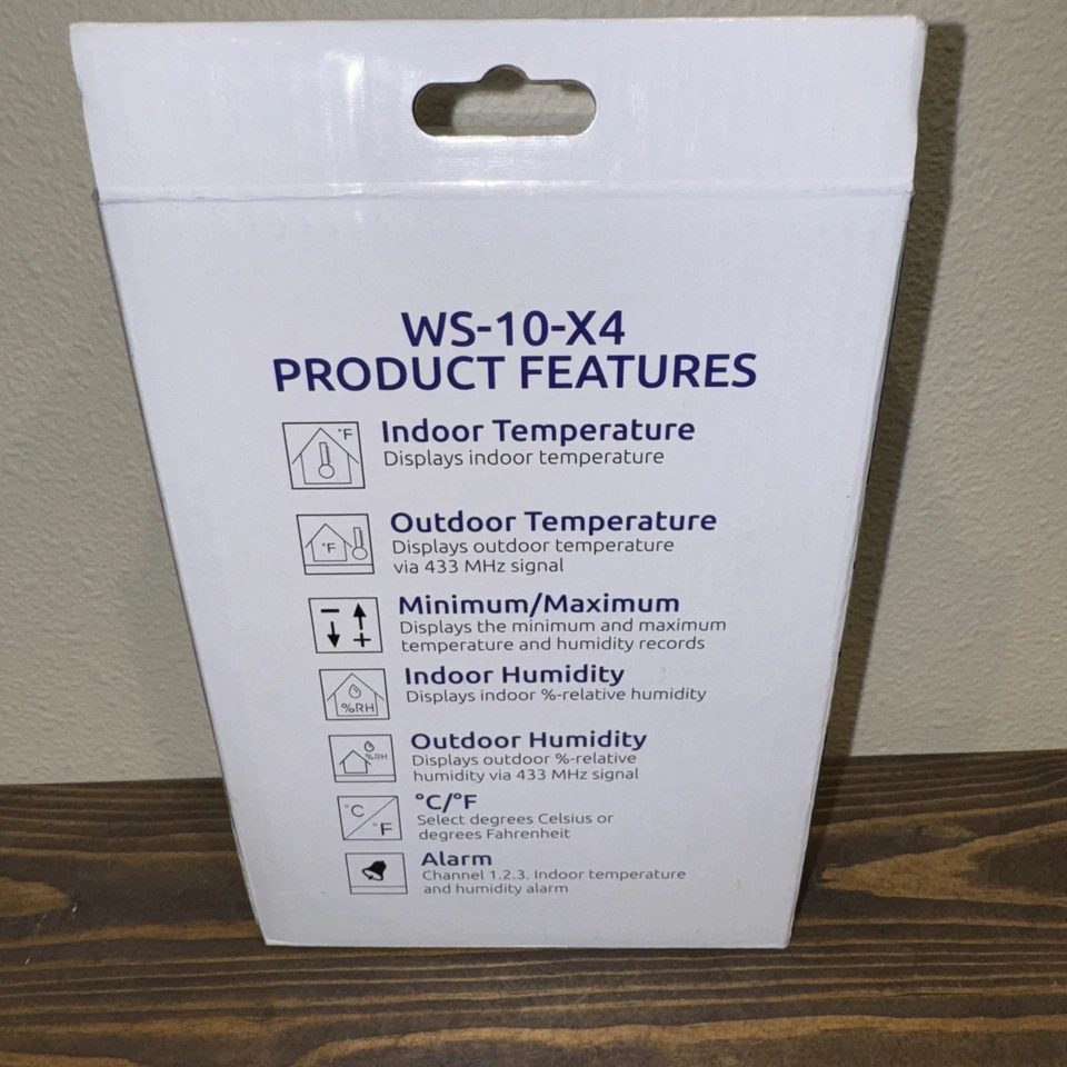 WS-10-X4 Wireless Indoor/Outdoor 8 Channel Thermo-Hygrometer with Four Remote... - Image 3 of 4