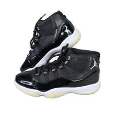 Mens Air Jordan 11 2016 Retro High Space Jam Sneakers Black  White Size 10