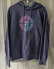 Hurley 1999 Graphic Hoodie Size M Navy Blue Sweatshirt