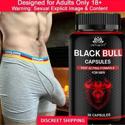 Black Bull Herbal Vitality Pills 30 Capsules Men's Stamina Energy Support
