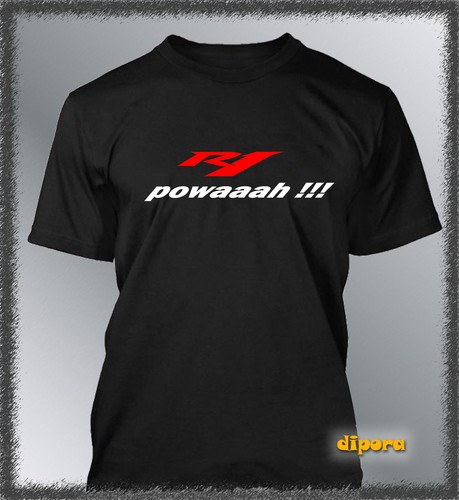 Tee Hemd Passt R1 Powaaah S M L XL XXL Herren Power Motorrad YZF - Bild 2 von 6