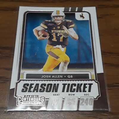 2021 Panini Contenders Draft Picks Josh Allen Wyoming